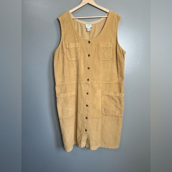 The Vermont country store button down jumper corduroy dress cabin cottagecore - Picture 2 of 6